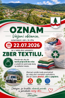 Oznam: Zber TEXTILU